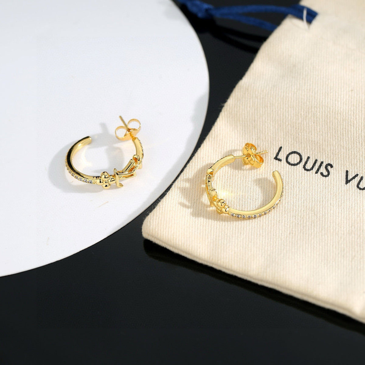 Louis Vuitton Twig Letter Stud Earrings – Style 35 - image 6