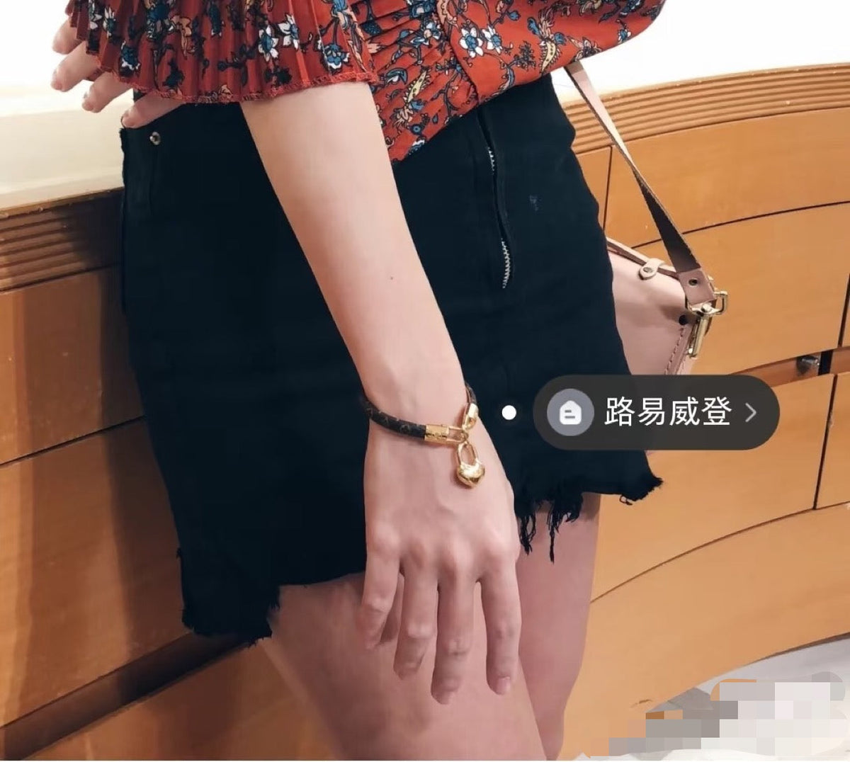 Louis Vuitton Leather Gold-Tone Fashion Accessory – Style 14 - image 5