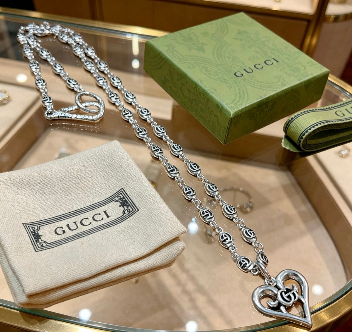 Gucci Anger Forest Chain Distressed Necklace – Style 134 - image 5