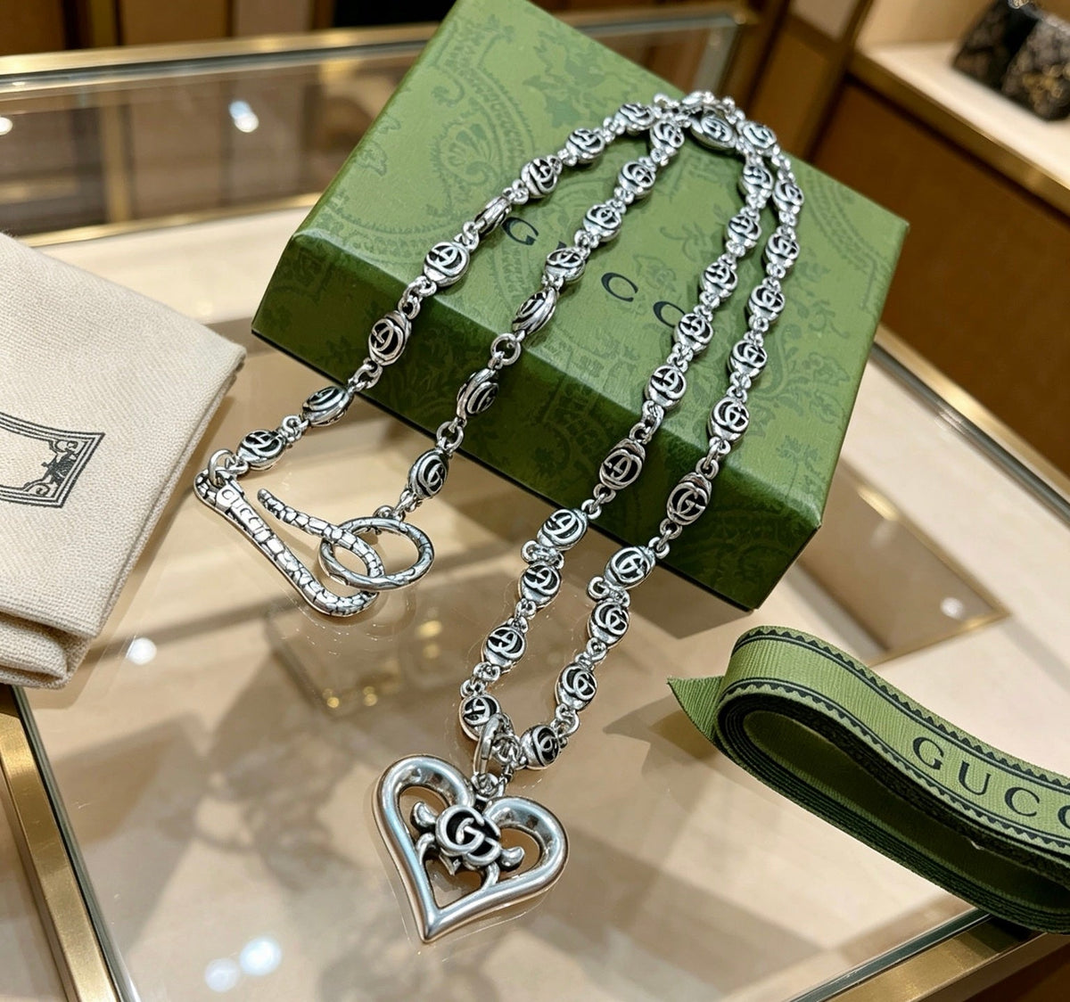 Gucci Anger Forest Chain Distressed Necklace – Style 142 - image 4