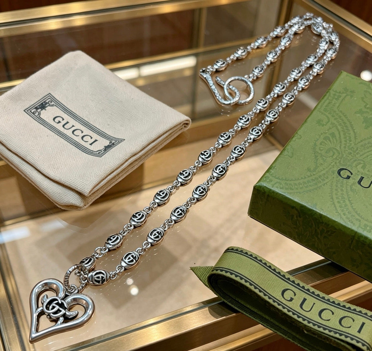 Gucci Anger Forest Chain Distressed Necklace – Style 134 - image 8