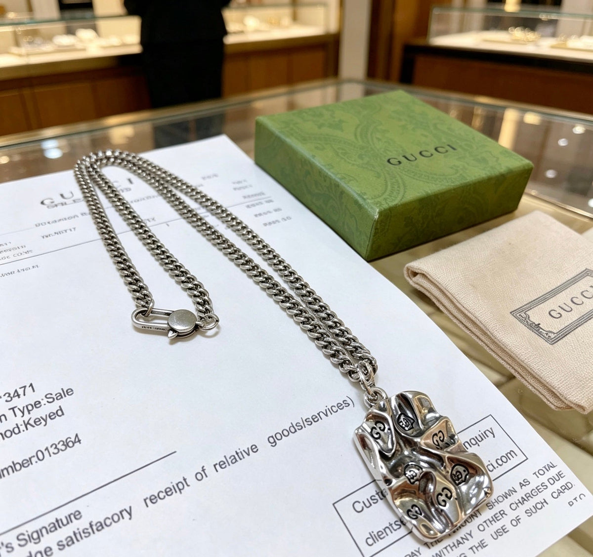 Gucci Anger Forest Chain Distressed Necklace – Style 141 - image 7
