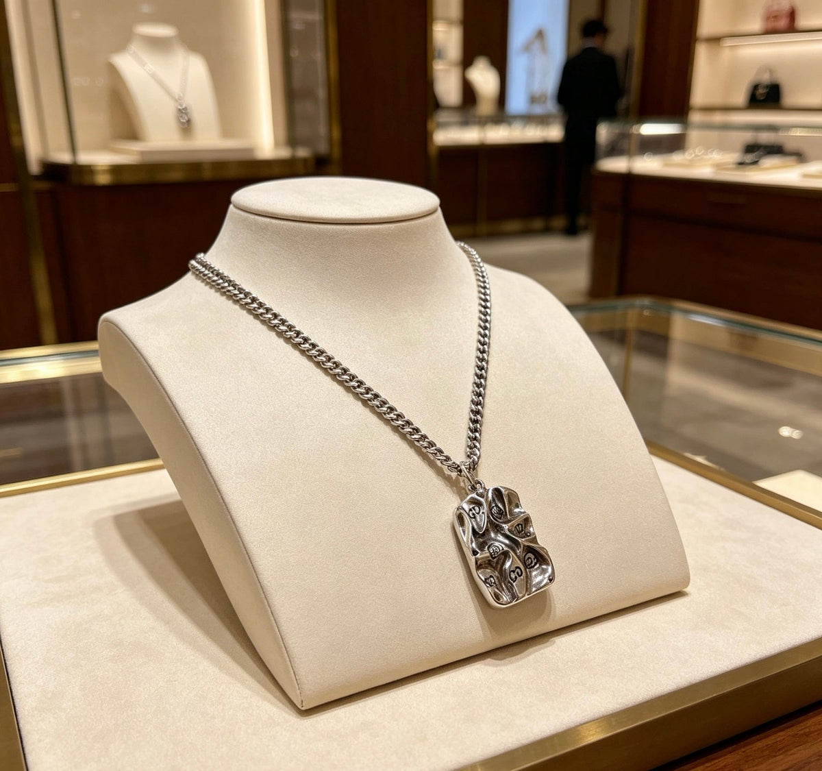 Gucci Anger Forest Chain Distressed Necklace – Style 141 - image 2