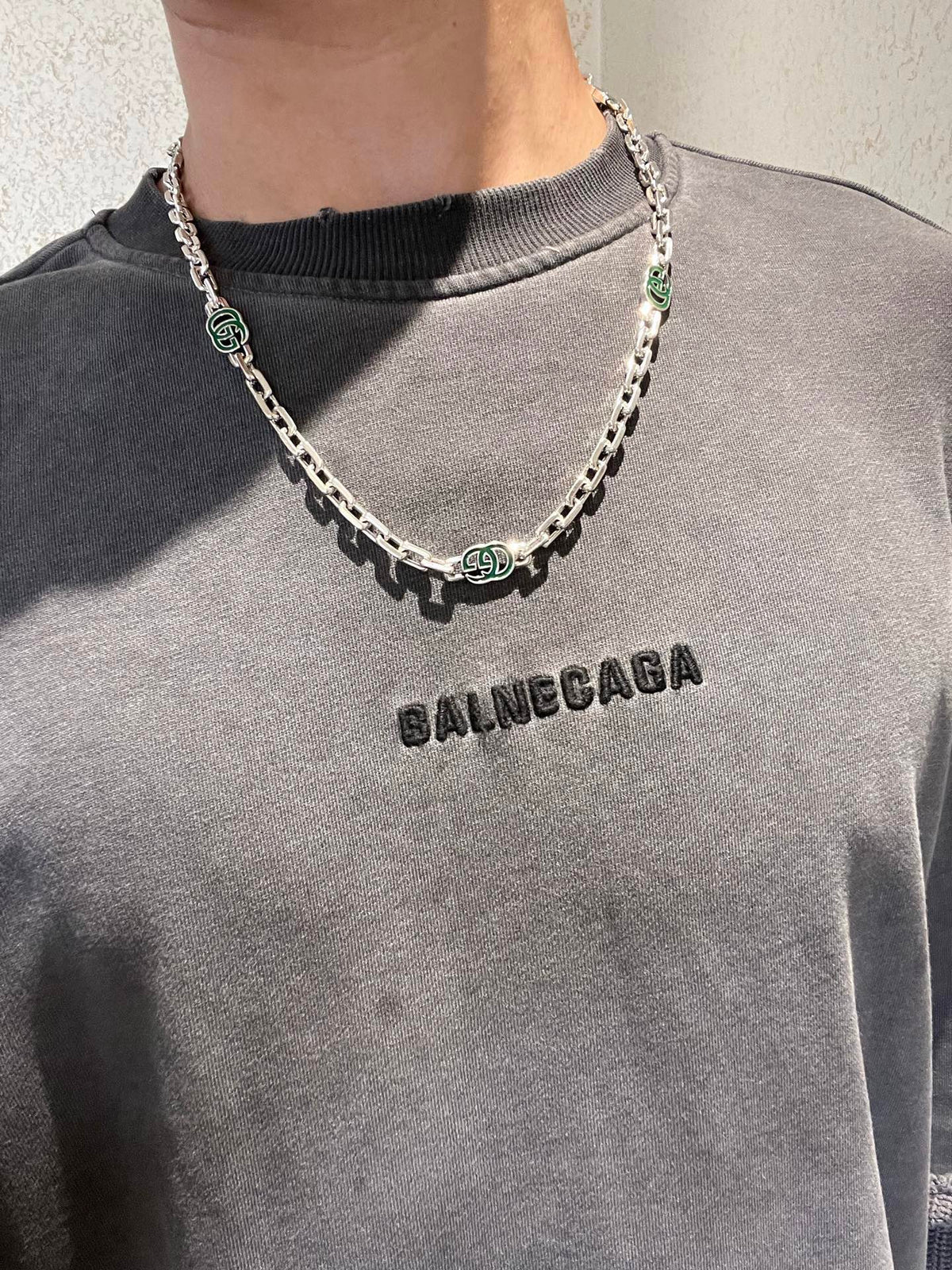 Gucci Anger Forest Chain Distressed Necklace – Style 132 - image 3
