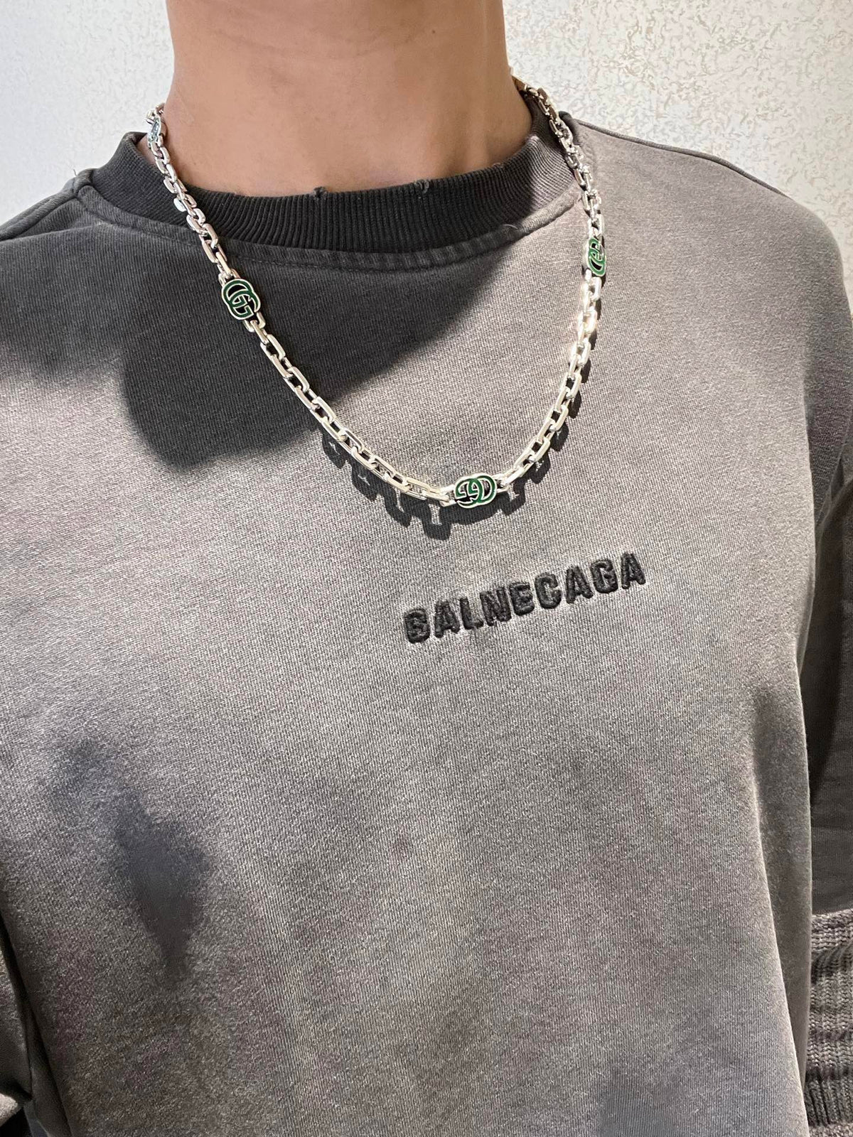 Gucci Anger Forest Chain Distressed Necklace – Style 132 - image 6