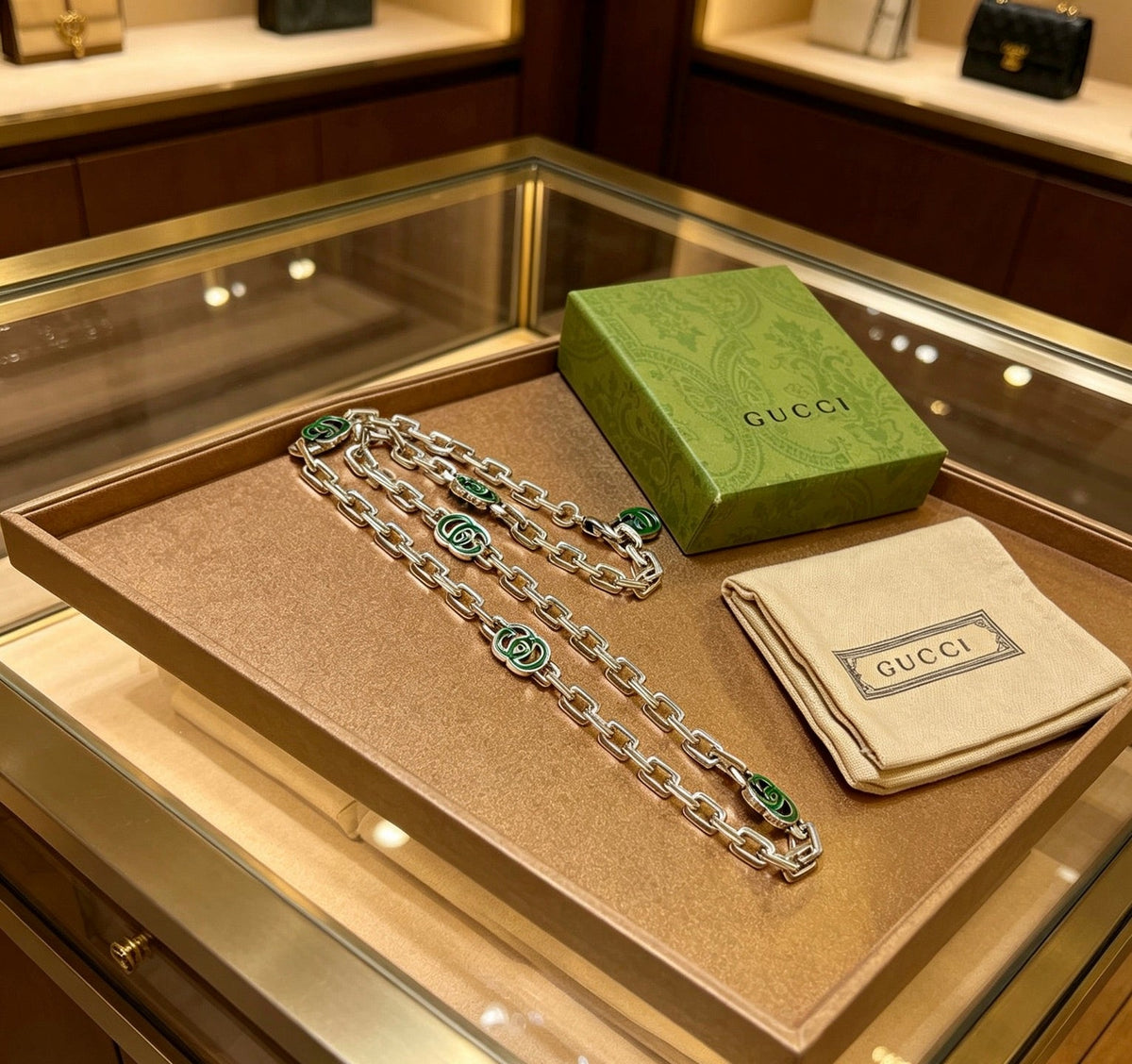 Gucci Anger Forest Chain Distressed Necklace – Style 132 - image 7