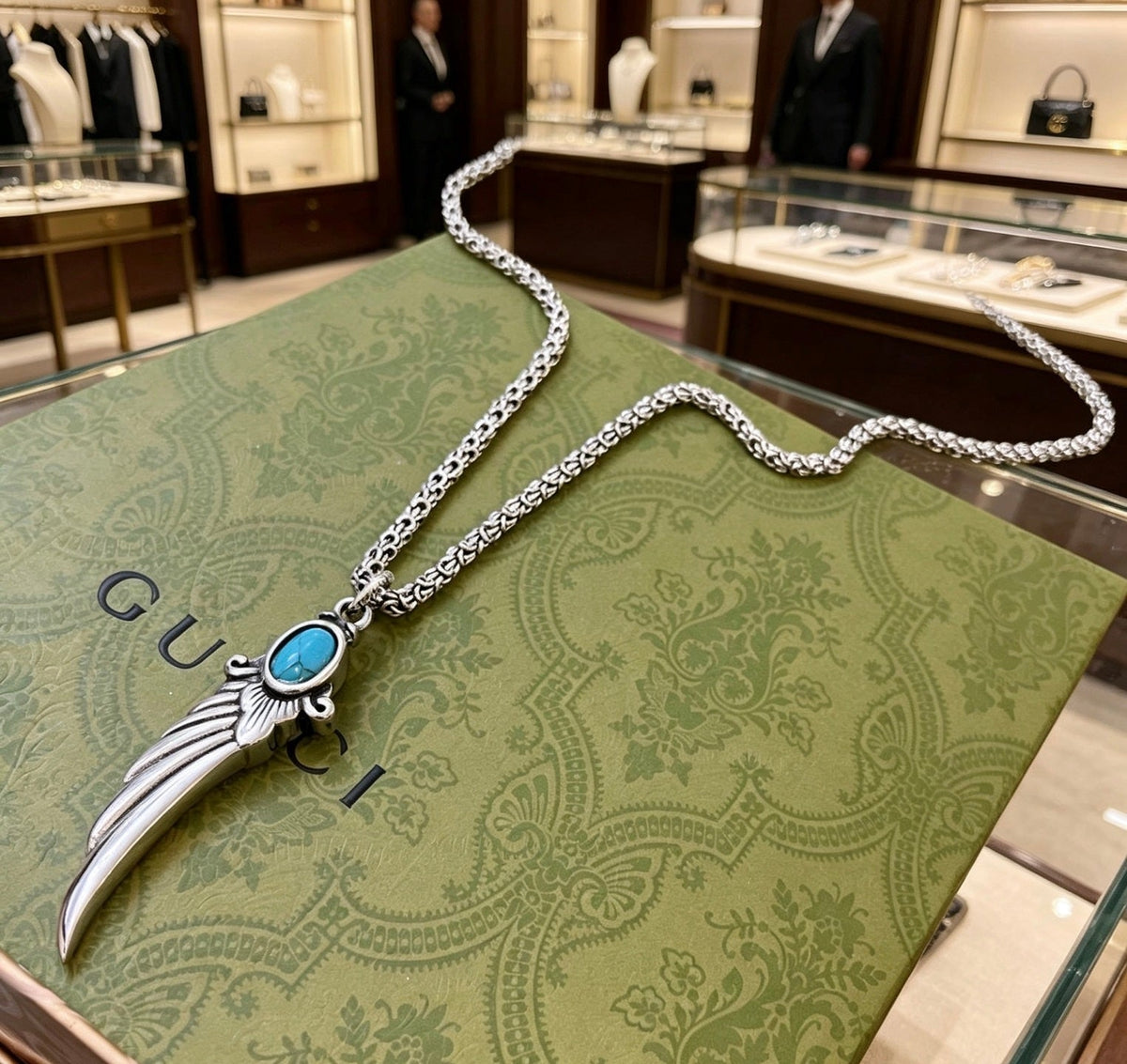 Gucci Anger Forest Chain Distressed Necklace – Style 127 - image 4