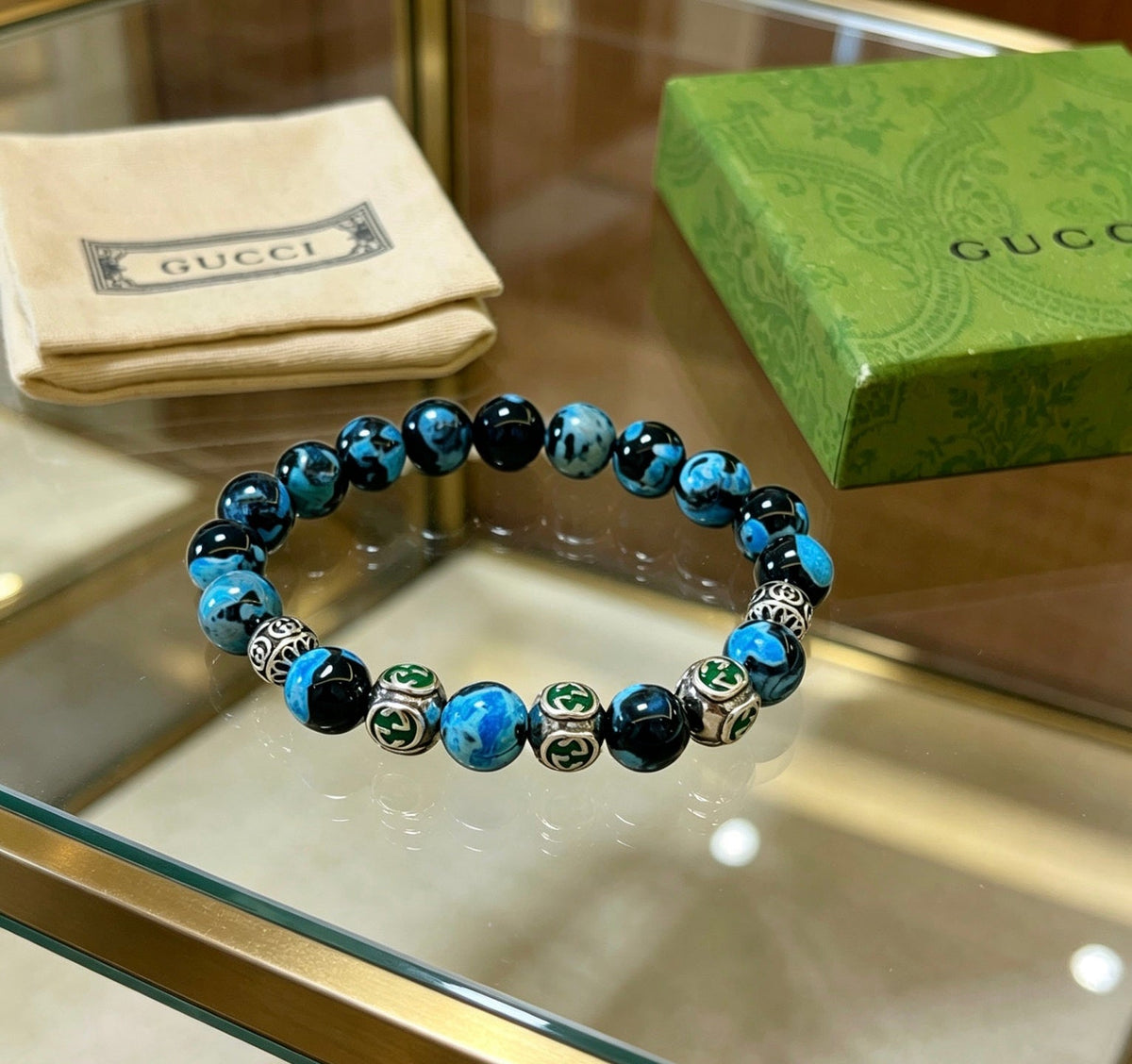 Gucci Anger Forest Agate Crystal Distressed Bracelet – Style 04 - image 9