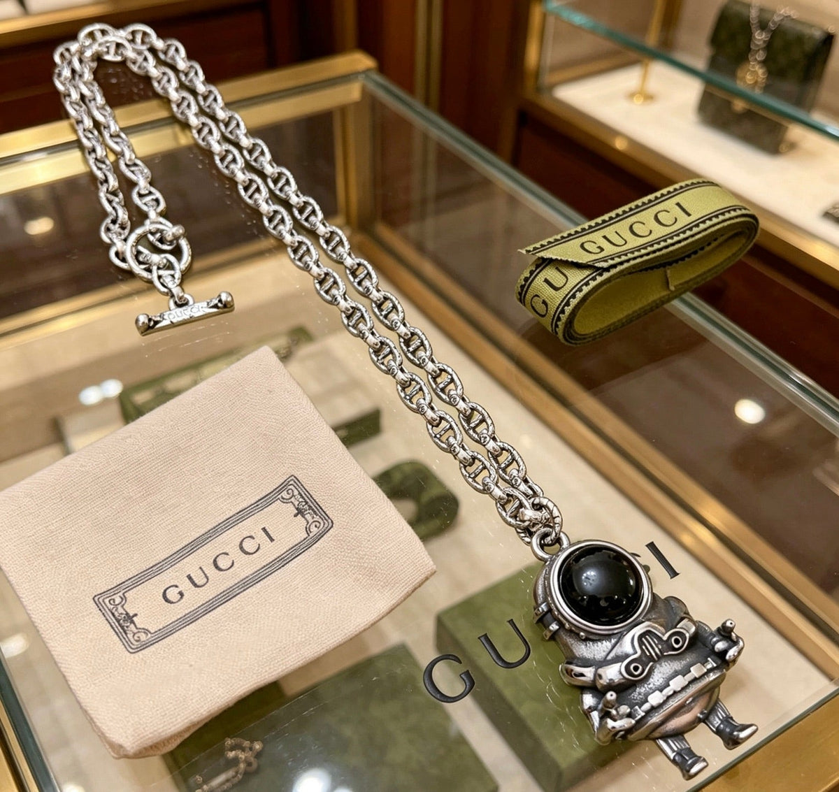 Gucci Anger Forest Chain Distressed Necklace – Style 147 - image 3