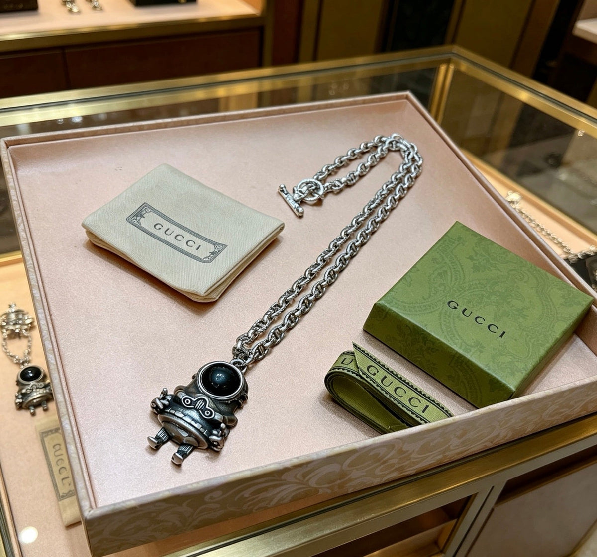 Gucci Anger Forest Chain Distressed Necklace – Style 147 - image 5