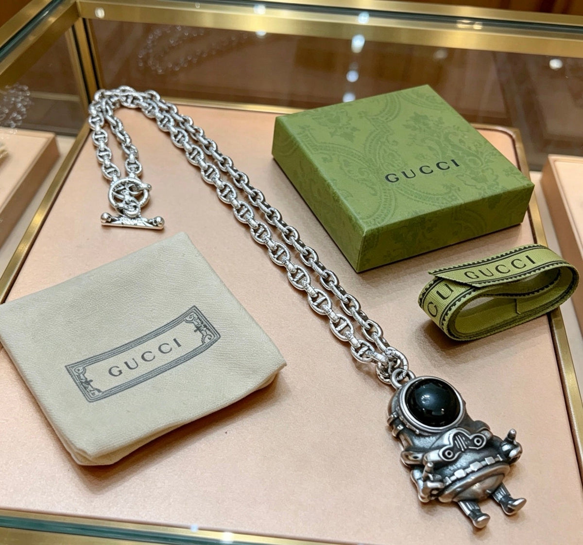 Gucci Anger Forest Chain Distressed Necklace – Style 147 - image 2