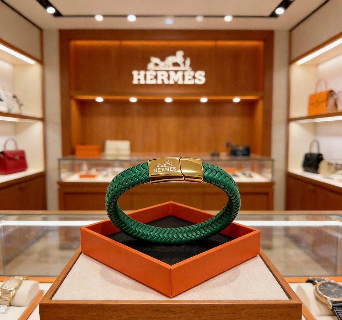 Hermès Leather Bracelet – Style 12 - image 1