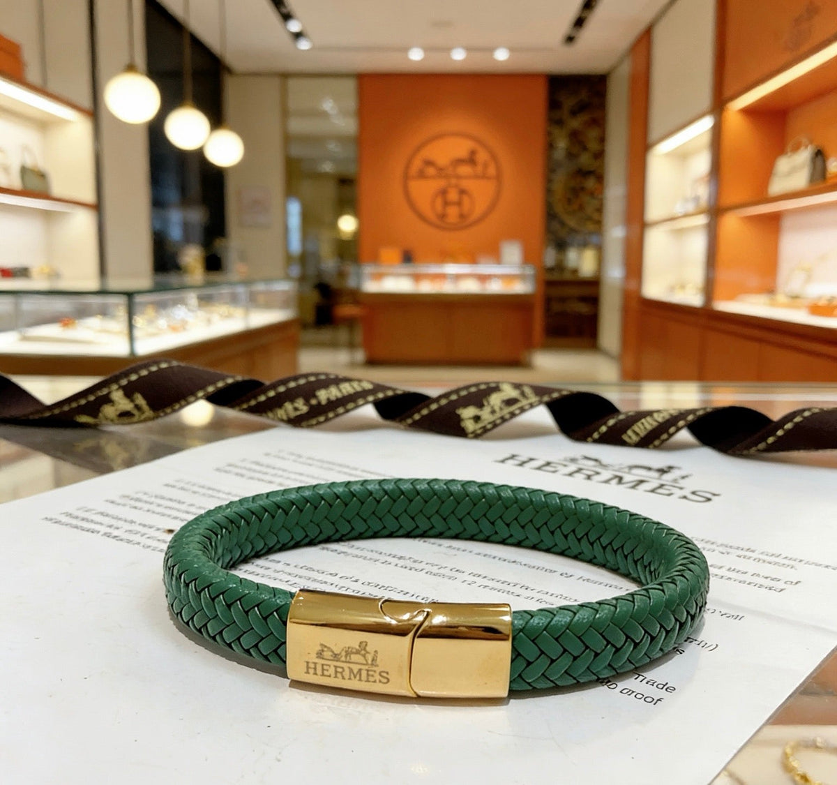 Hermès Leather Bracelet – Style 12 - image 2