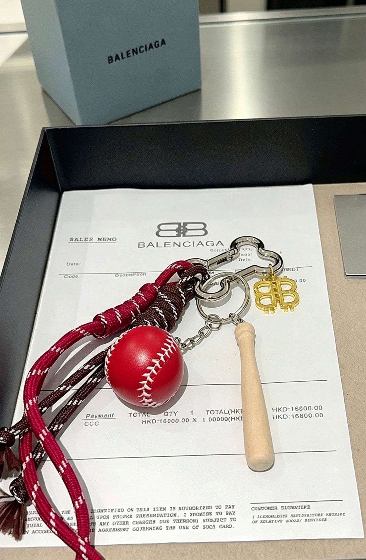 Balenciaga Distressed Keychain – Style 29 - image 2