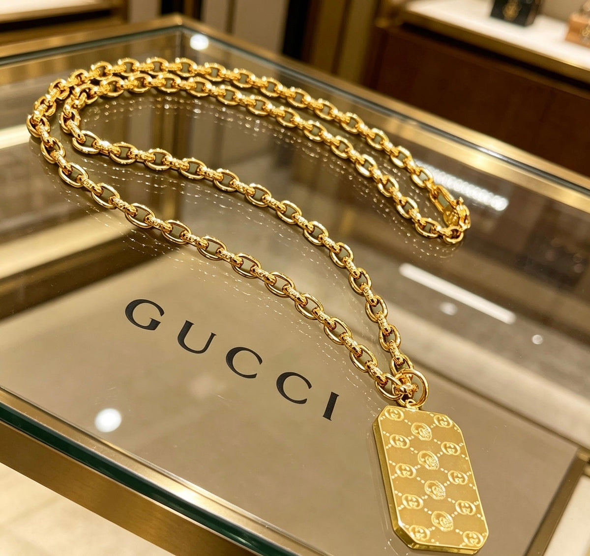 Gucci Anger Forest Chain Distressed Necklace – Style 63 - image 5