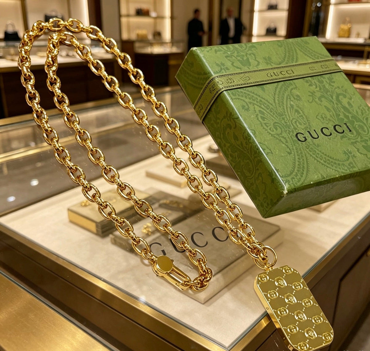 Gucci Anger Forest Chain Distressed Necklace – Style 63 - image 4