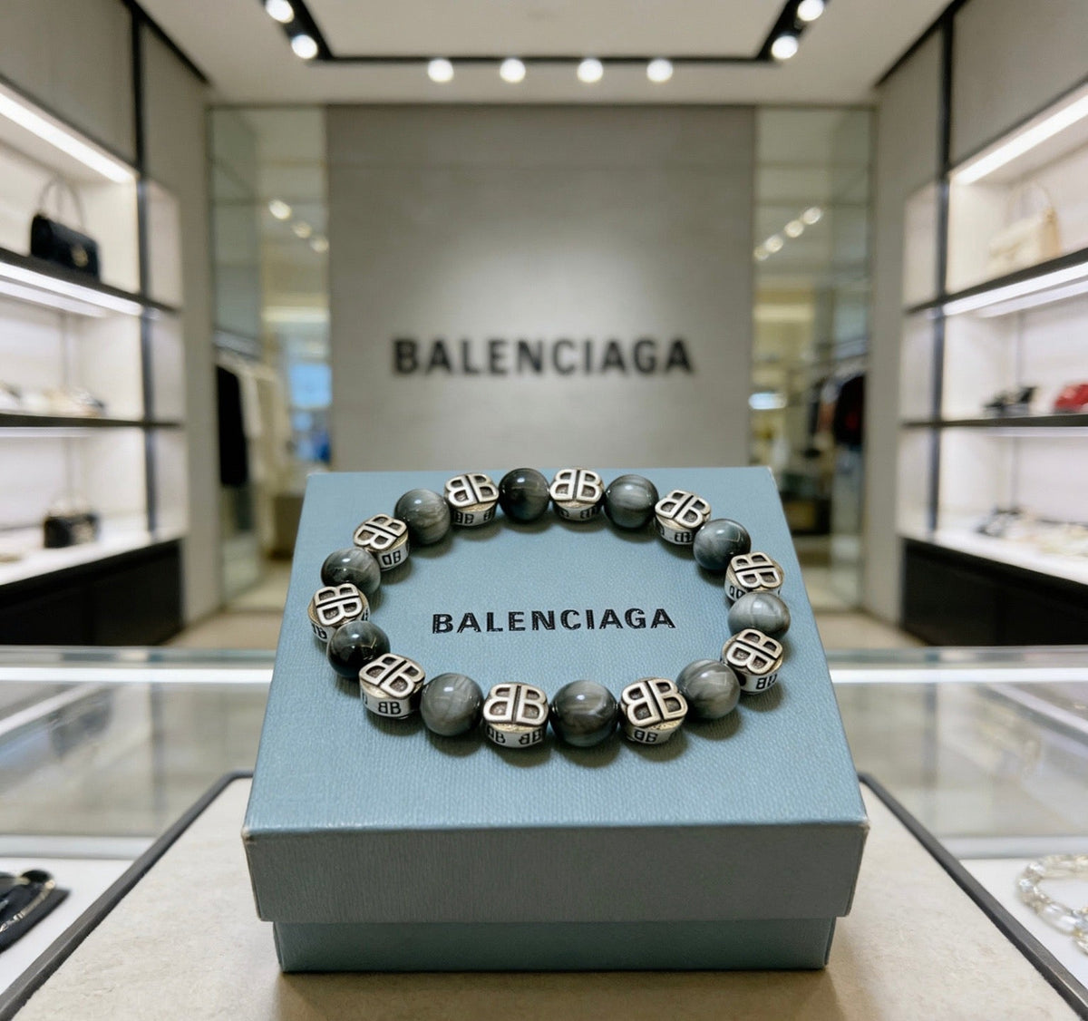 Balenciaga Distressed Vintage-Inspired Punk-Inspired Bracelet - image 6