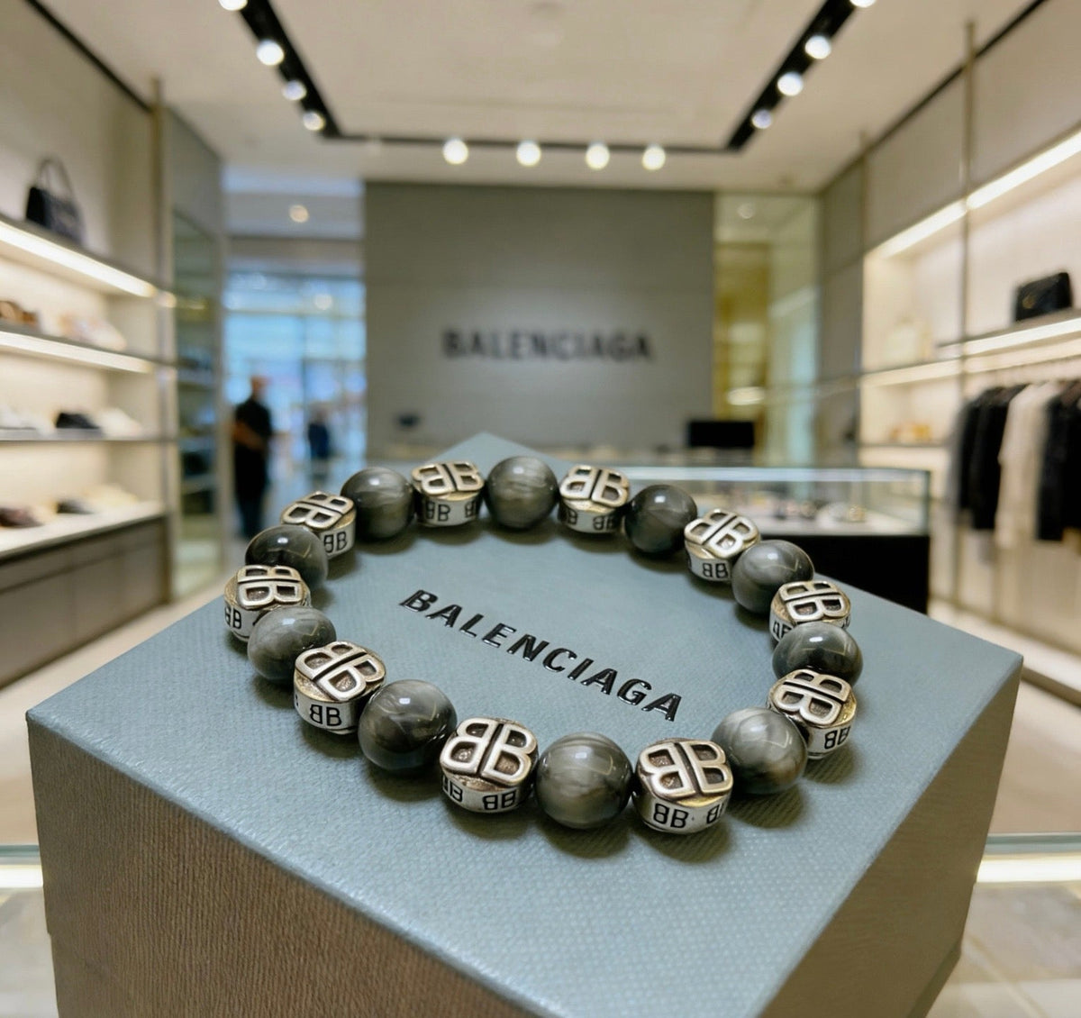 Balenciaga Distressed Vintage-Inspired Punk-Inspired Bracelet - image 5