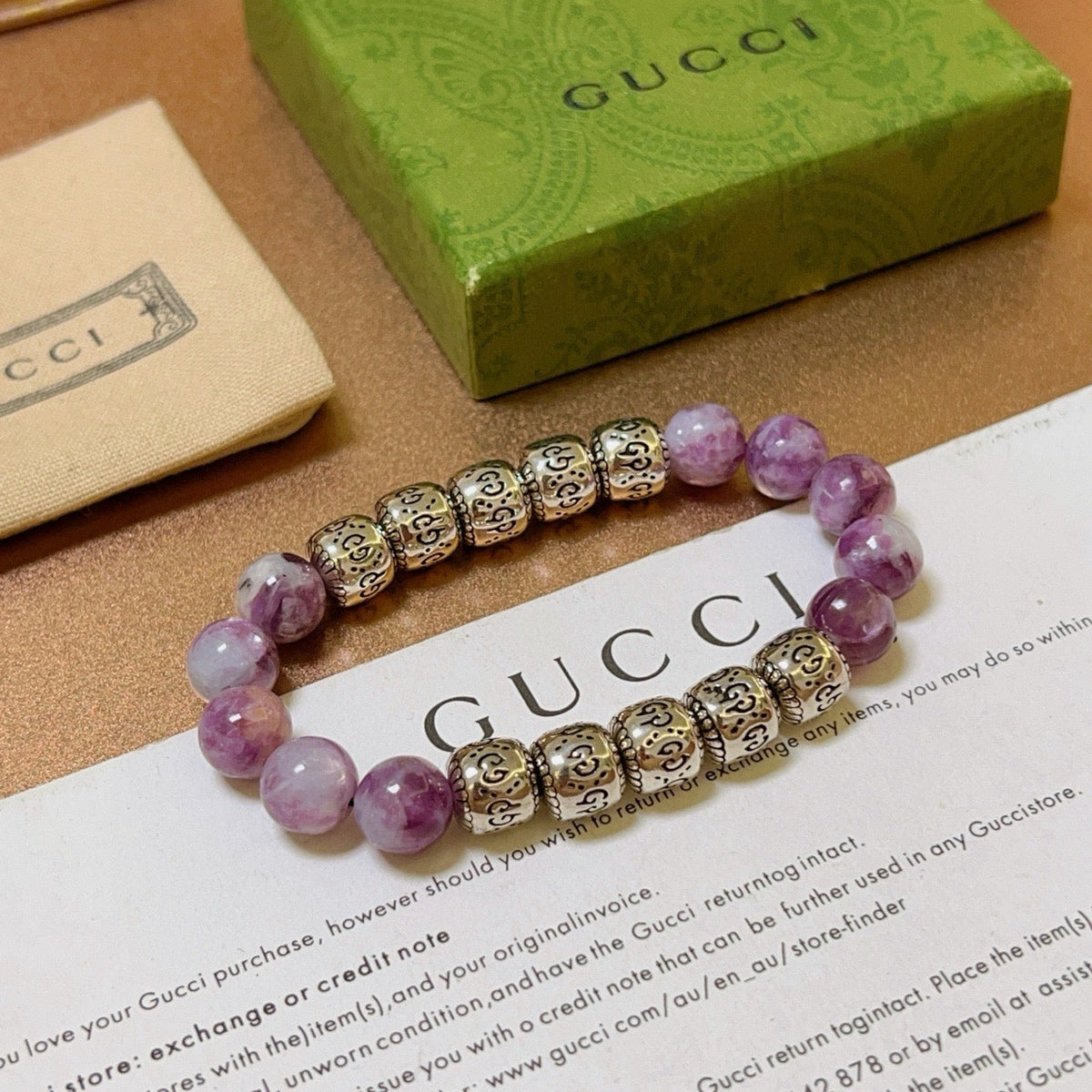 Gucci Anger Forest Crystal Distressed Vintage-Inspired Bracelet – Style 02 - image 8