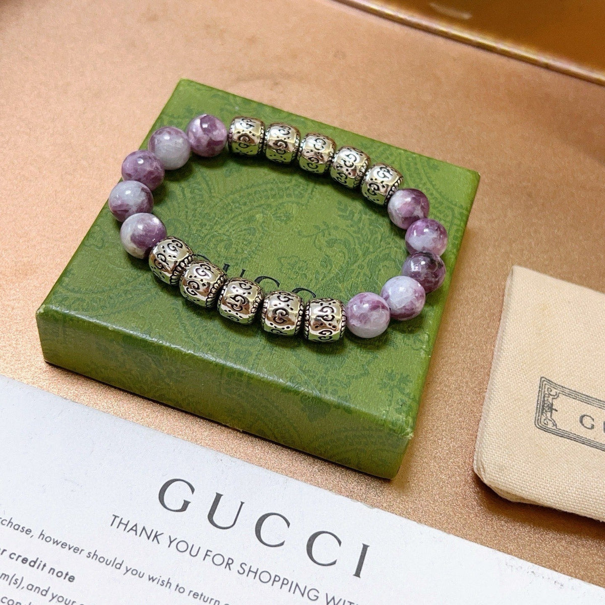 Gucci Anger Forest Crystal Distressed Vintage-Inspired Bracelet – Style 02 - image 7