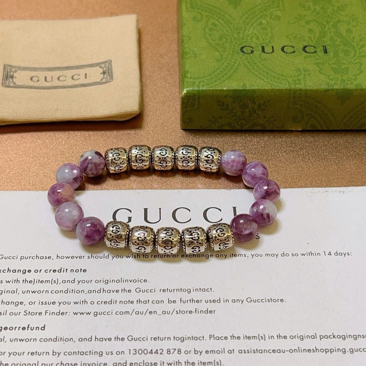 Gucci Anger Forest Crystal Distressed Vintage-Inspired Bracelet – Style 02 - image 5