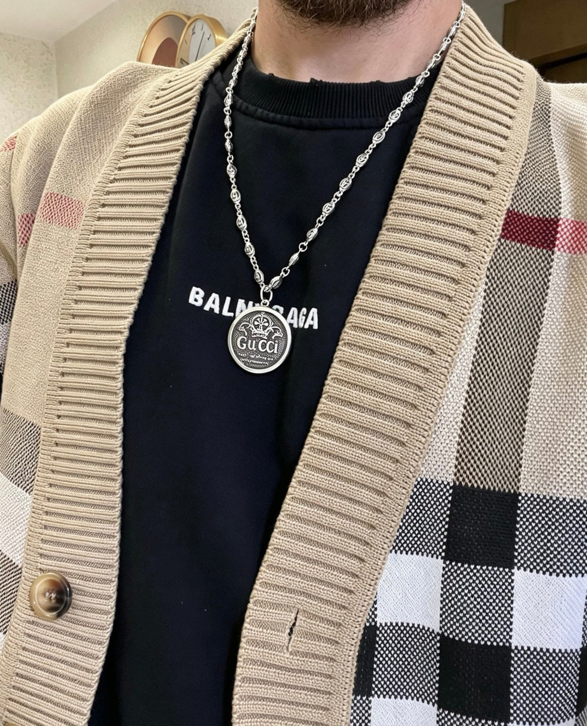 Gucci Anger Forest Chain Distressed Necklace – Style 13 - image 9