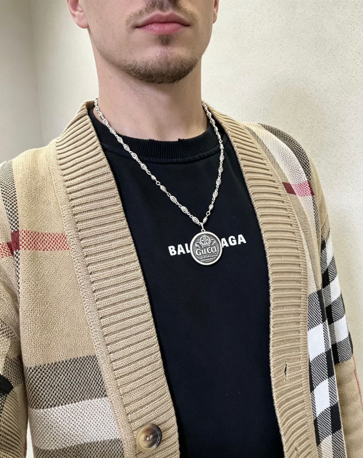 Gucci Anger Forest Chain Distressed Necklace – Style 57 - image 6