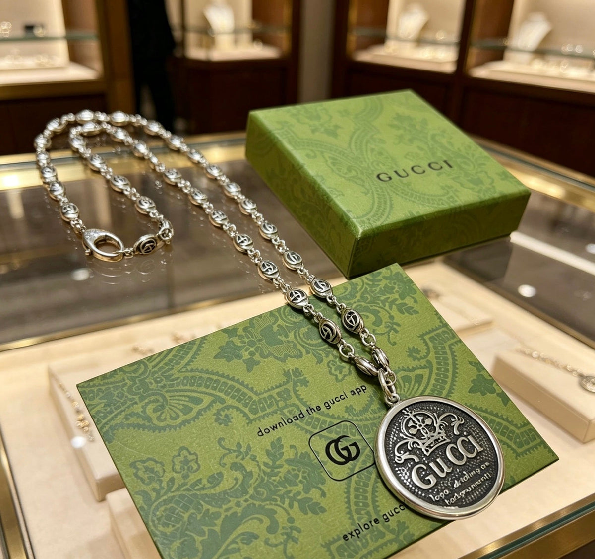 Gucci Anger Forest Chain Distressed Necklace – Style 13 - image 4