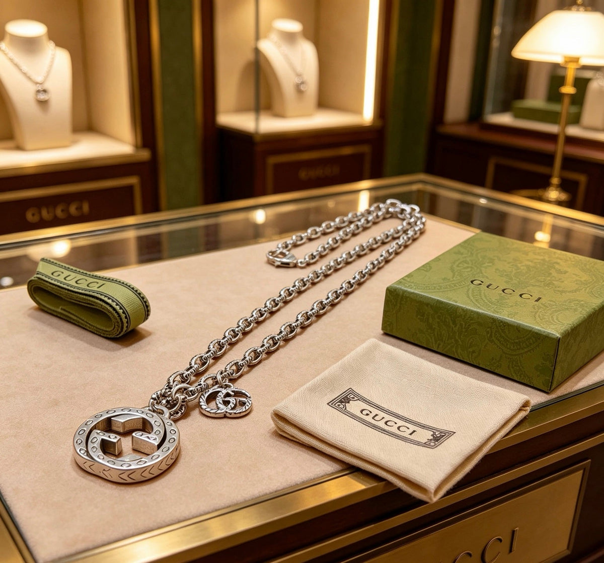 Gucci Anger Forest Chain Distressed Vintage-Inspired Necklace – Style 20 - image 2