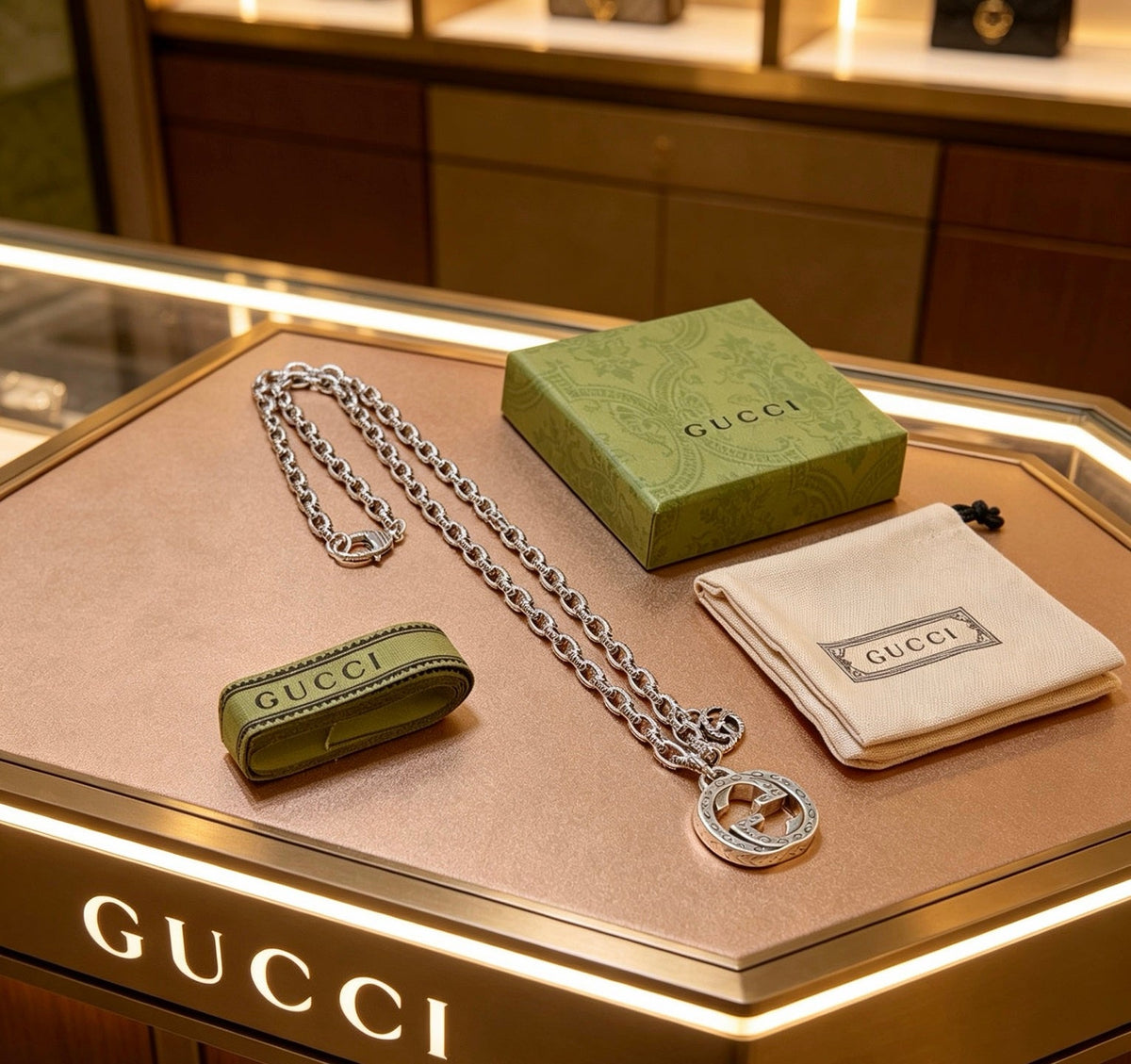 Gucci Anger Forest Chain Distressed Vintage-Inspired Necklace – Style 20 - image 8