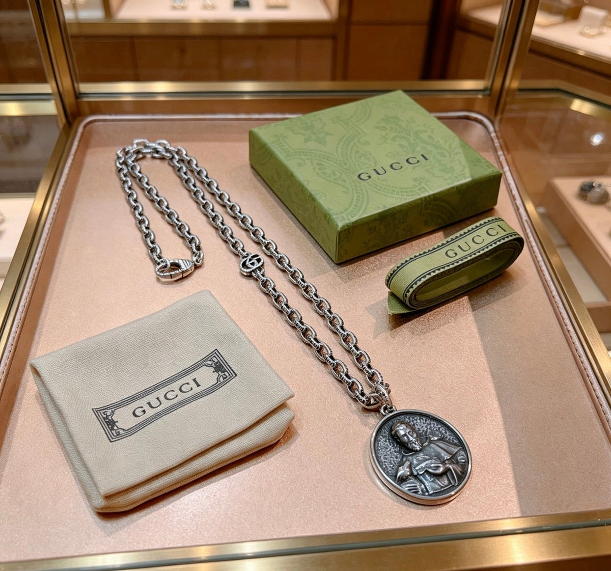 Gucci Anger Forest Chain Distressed Necklace – Style 56 - image 4