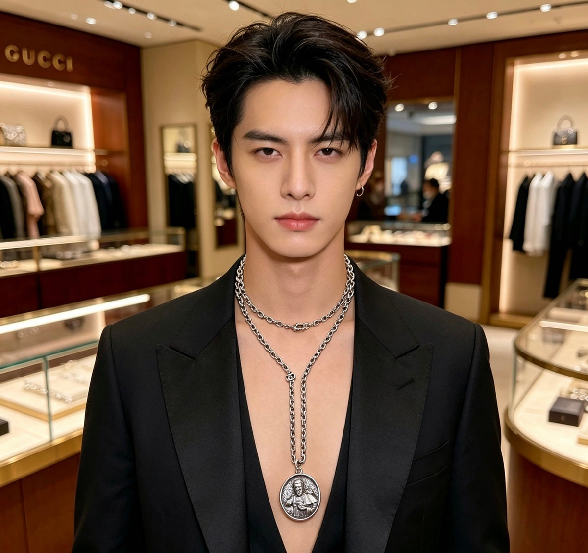 Gucci Anger Forest Chain Distressed Necklace – Style 56 - image 3