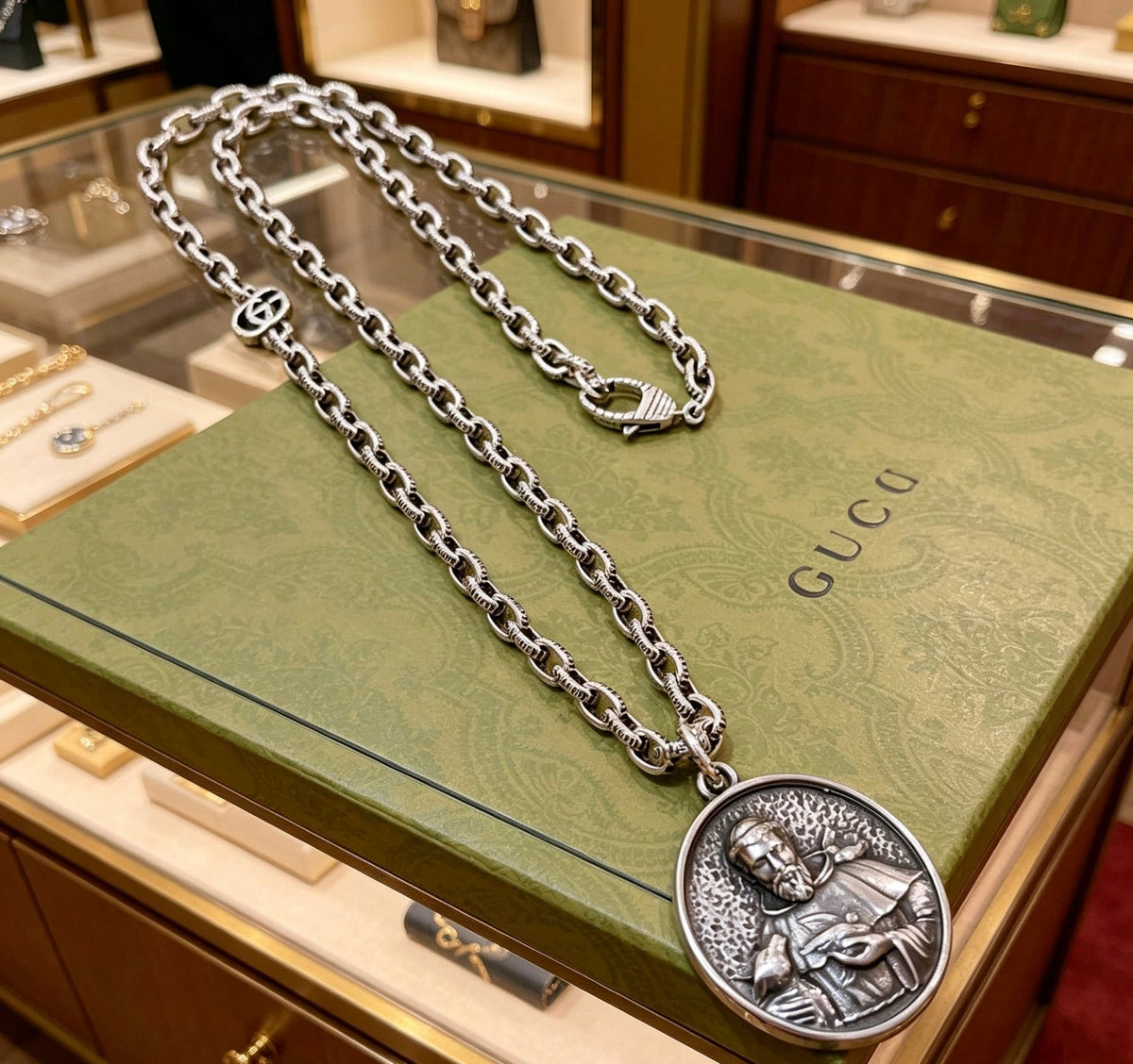 Gucci Anger Forest Chain Distressed Necklace – Style 56 - image 2