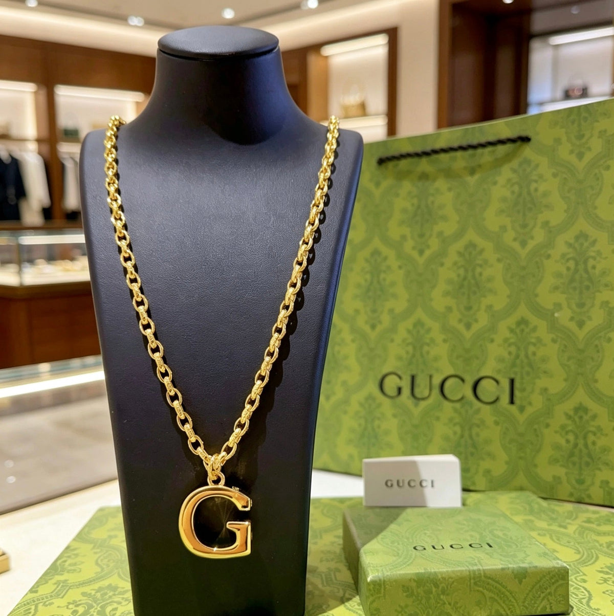 Gucci Anger Forest Chain Distressed Gold-Tone Necklace – Style 02 - image 7