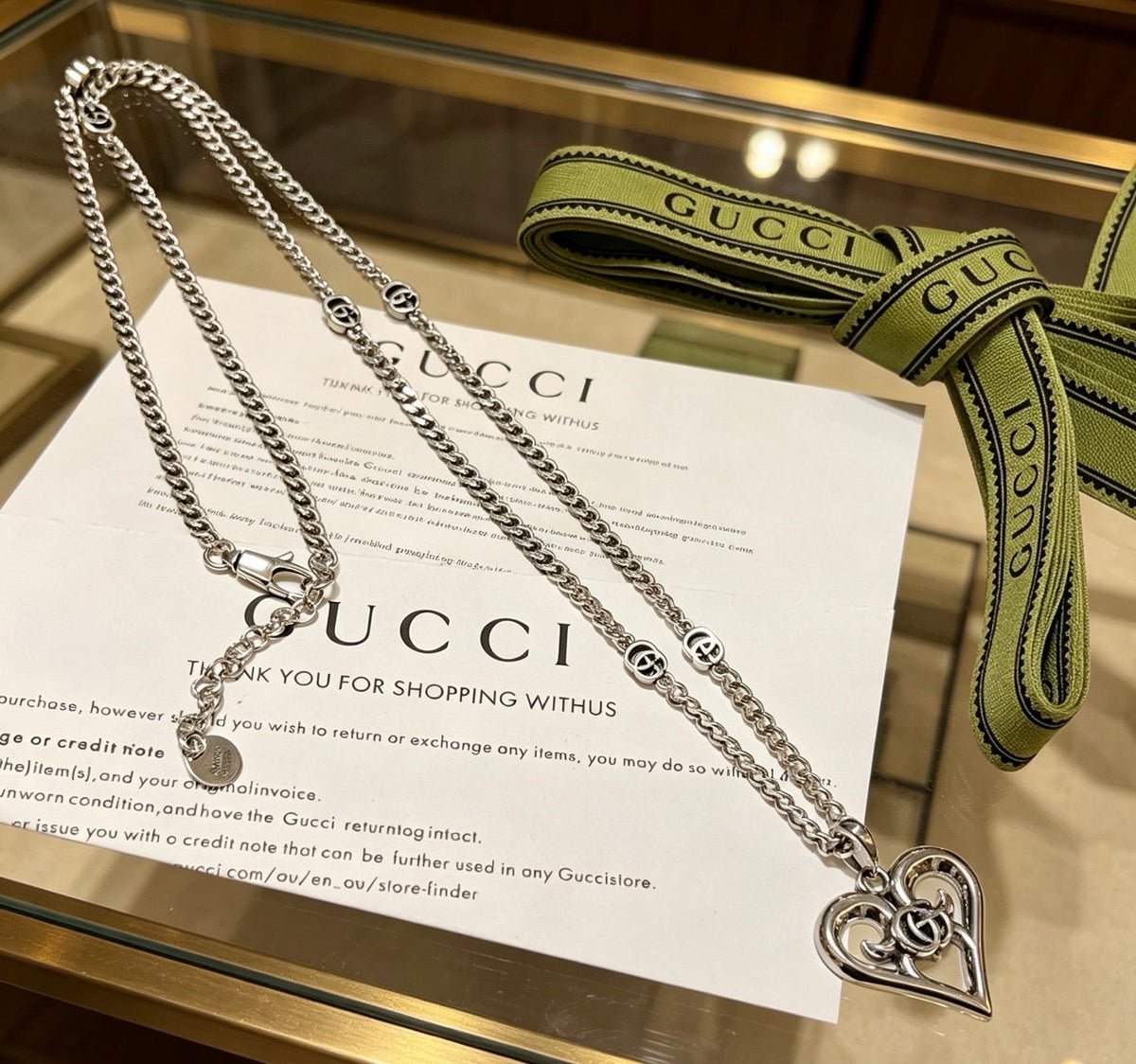 Gucci Anger Forest Chain Distressed Necklace – Style 47 - image 7