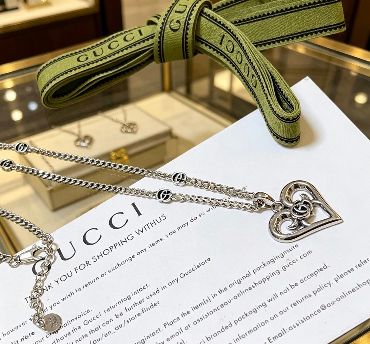 Gucci Anger Forest Chain Distressed Necklace – Style 47 - image 2