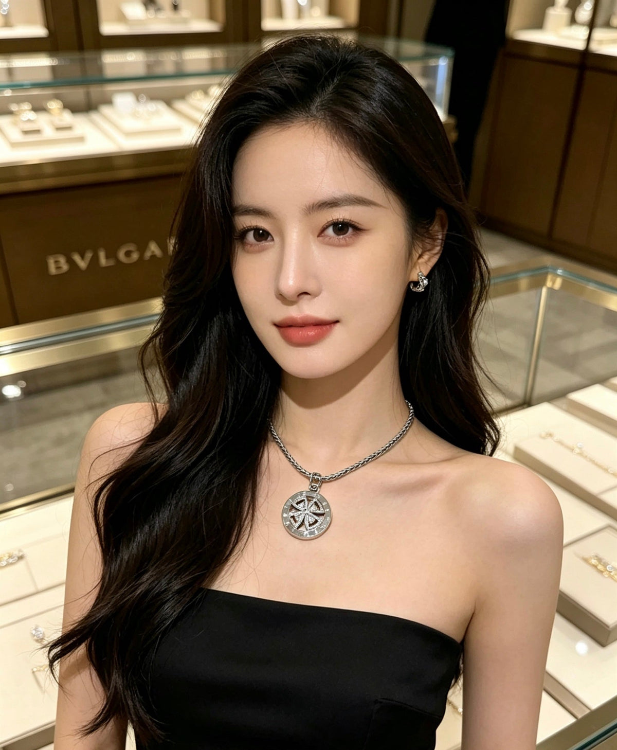 BVLGARI Divas' Dream V-Gold Tone Unisex Necklace – Style 41 - image 8