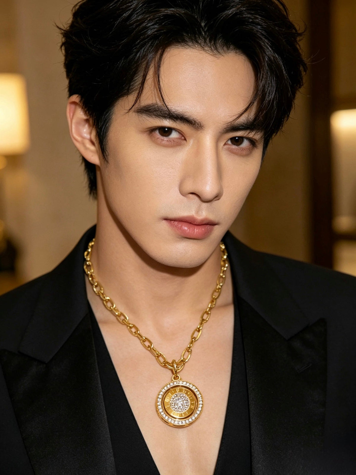 BVLGARI Divas' Dream V-Gold Tone Unisex Necklace – Style 63 - image 2
