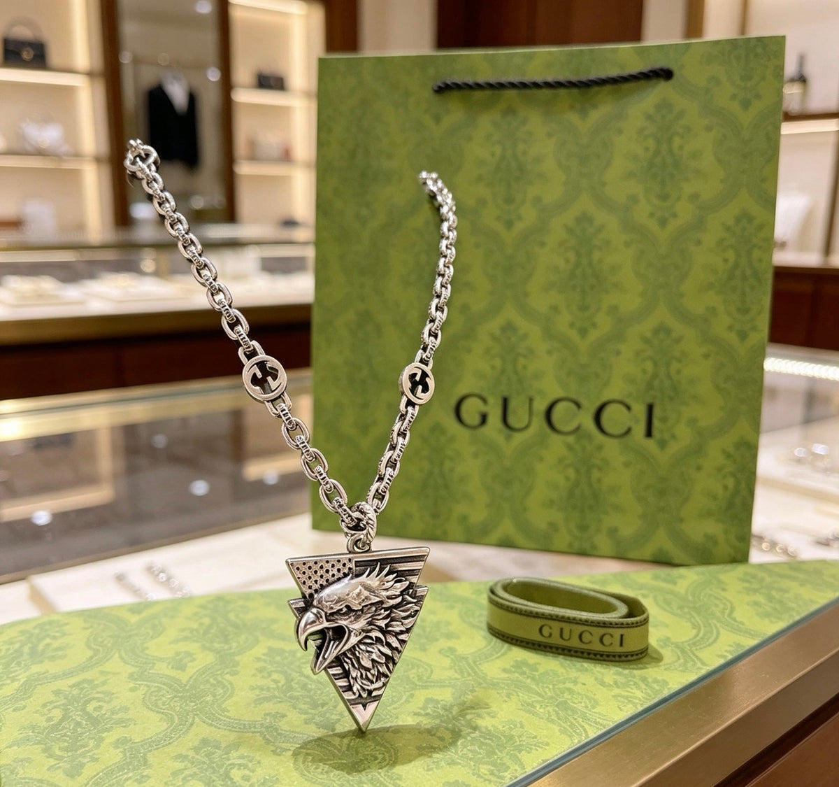 Gucci Anger Forest Chain Distressed Vintage-Inspired Necklace – Style 13 - image 6