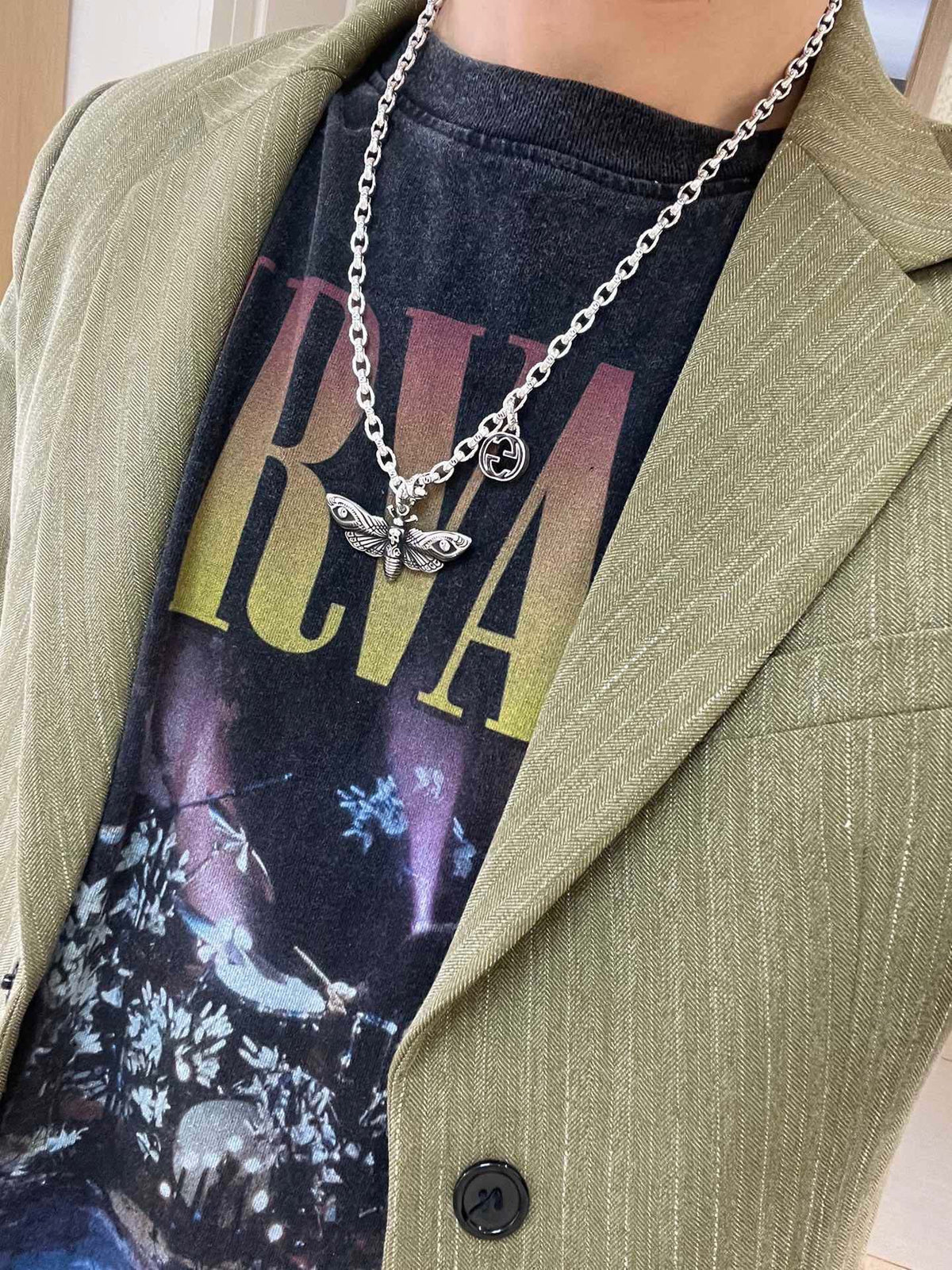 Gucci Anger Forest Chain Distressed Necklace – Style 30 - image 7
