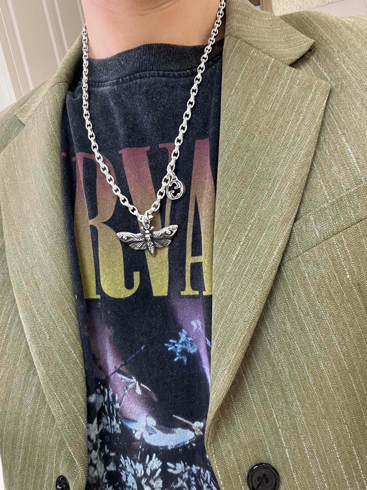 Gucci Anger Forest Chain Distressed Necklace – Style 30 - image 3