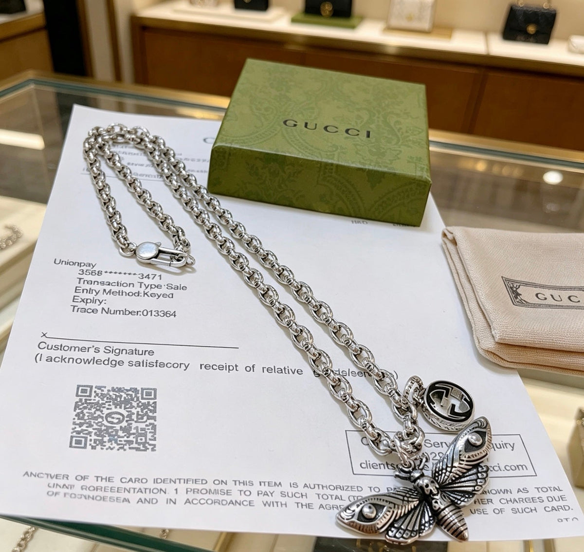 Gucci Anger Forest Chain Distressed Necklace – Style 30 - image 8