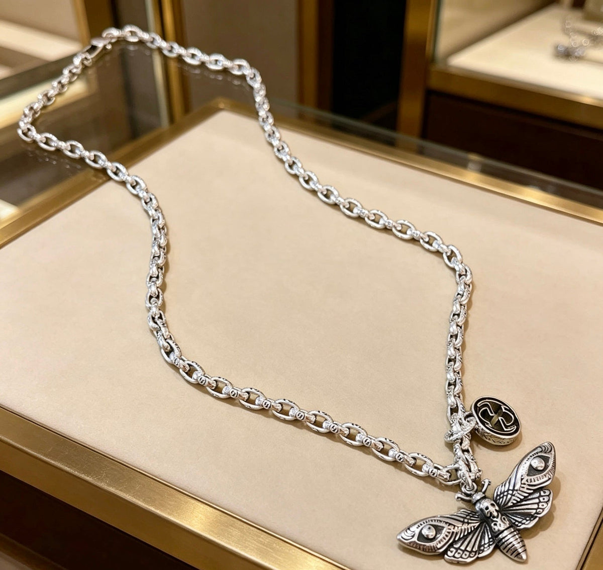 Gucci Anger Forest Chain Distressed Necklace – Style 30 - image 5