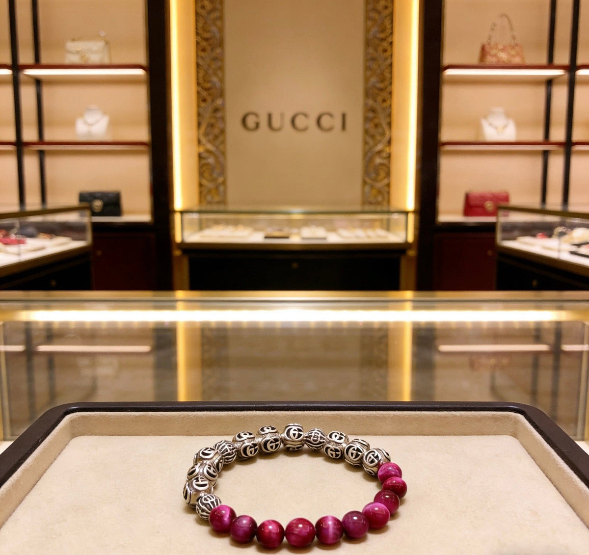 Gucci Anger Forest Tiger Eye Crystal Distressed Bracelet – Style 02 - image 7