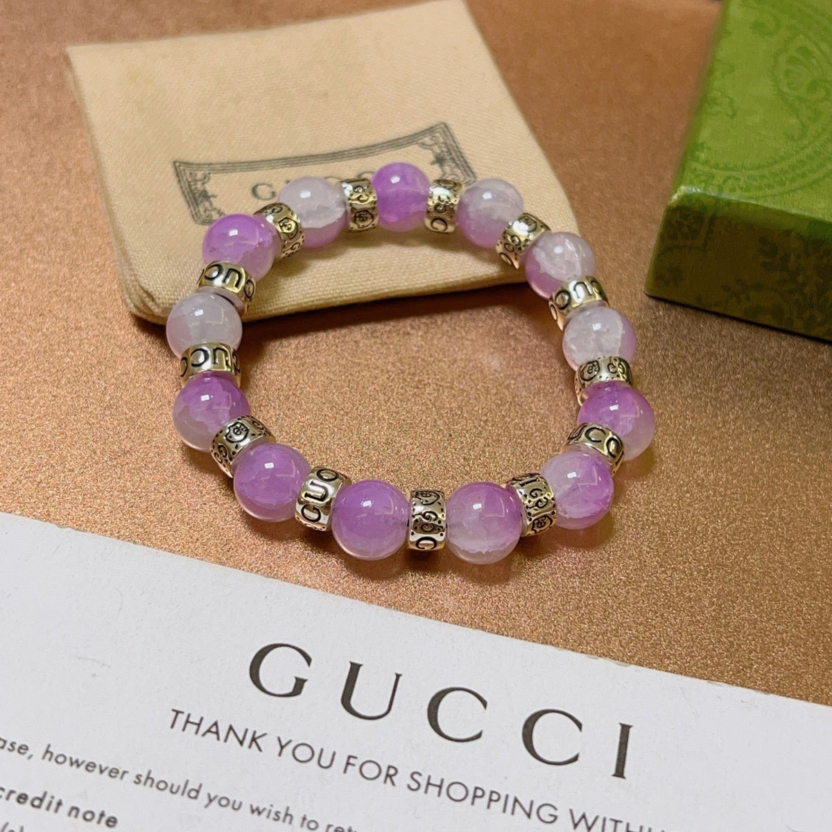 Gucci Anger Forest Crystal Distressed Unisex Bracelet – Style 05 - image 9