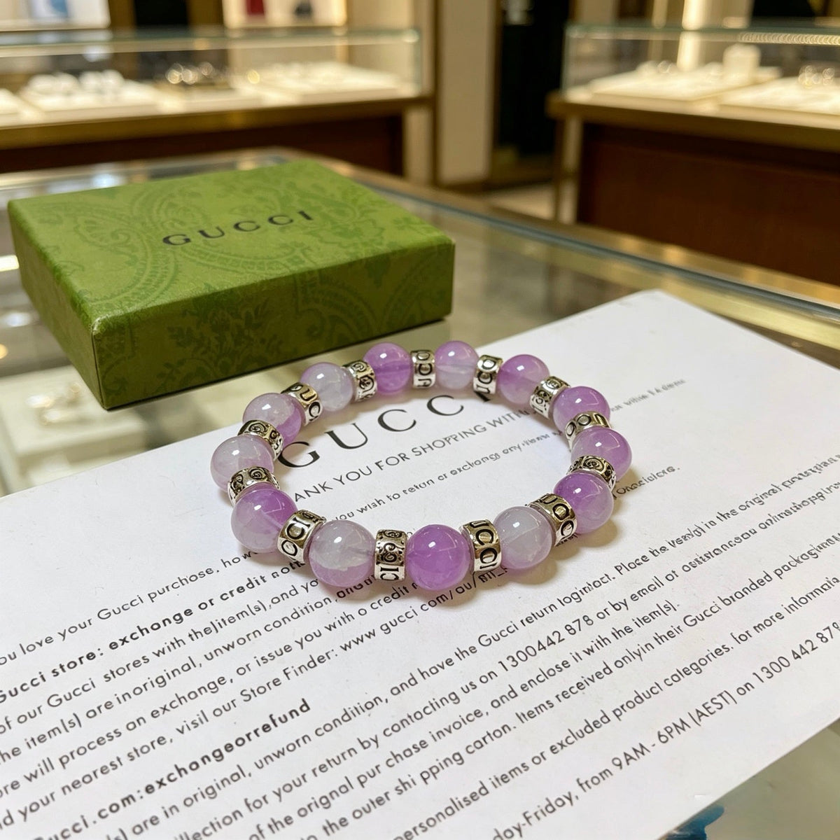Gucci Anger Forest Crystal Distressed Unisex Bracelet – Style 05 - image 3