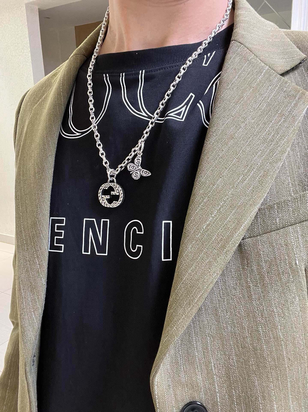 Gucci Anger Forest Chain Distressed Necklace – Style 37 - image 3