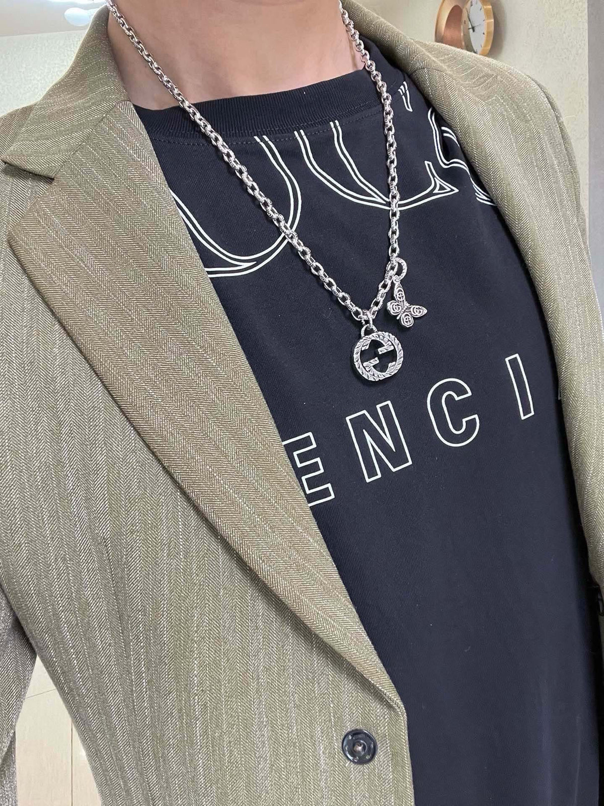 Gucci Anger Forest Chain Distressed Necklace – Style 37 - image 4