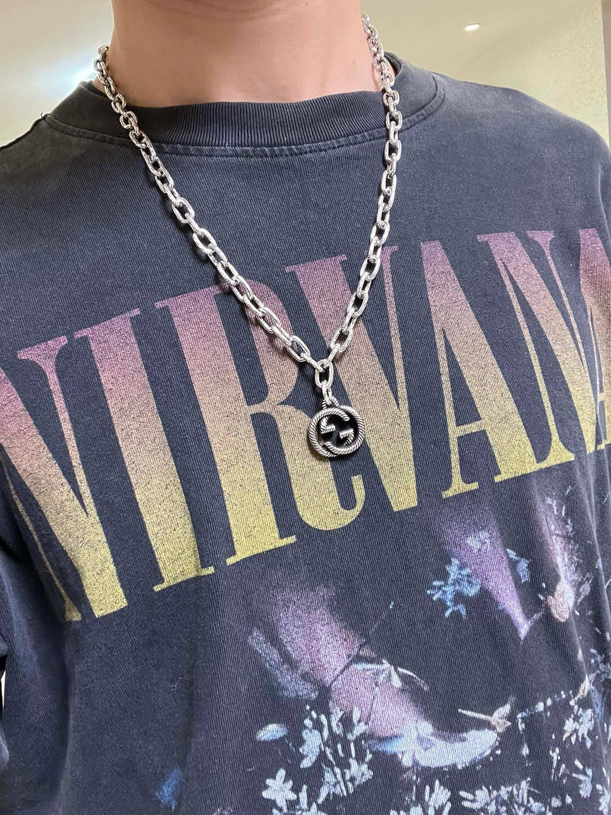 Gucci Anger Forest Chain Distressed Necklace – Style 36 - image 6