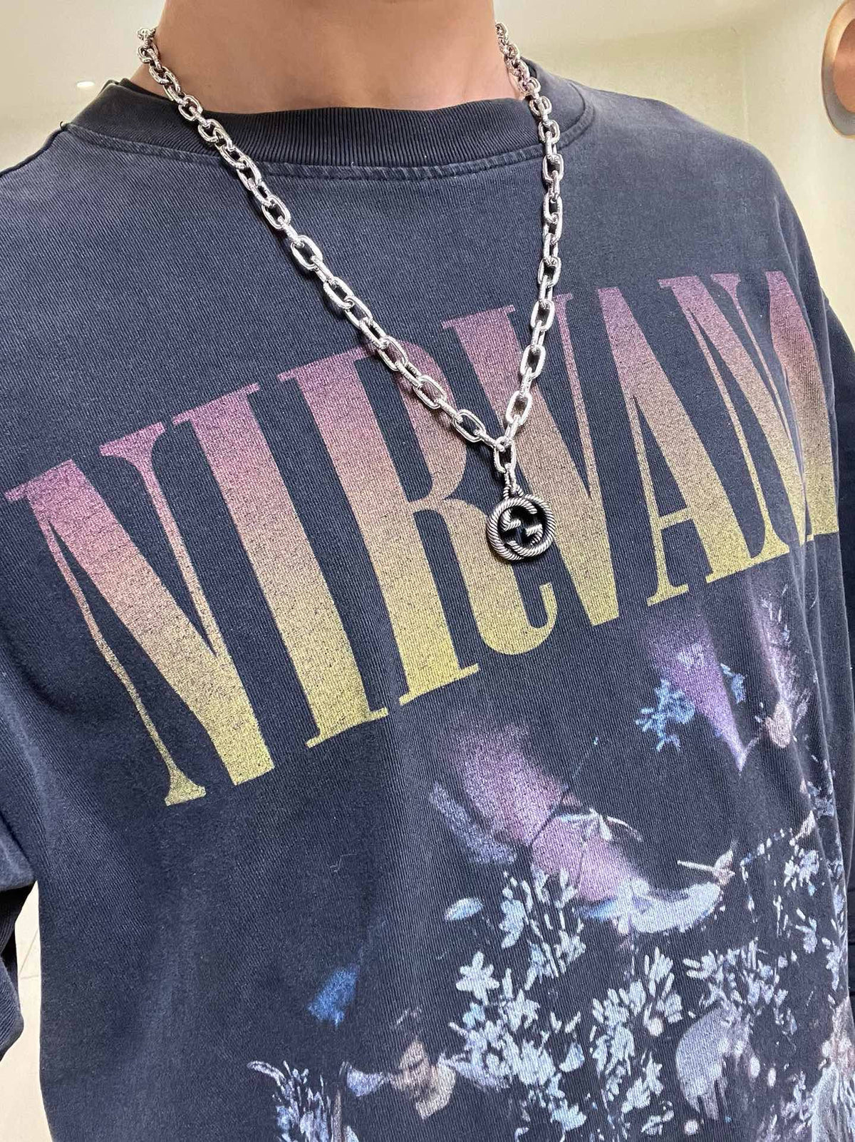 Gucci Anger Forest Chain Distressed Necklace – Style 36 - image 9